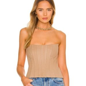 LPA Maddalena Corset in Camel REVOLVE